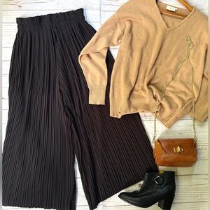 Bershka stretch waist culottes